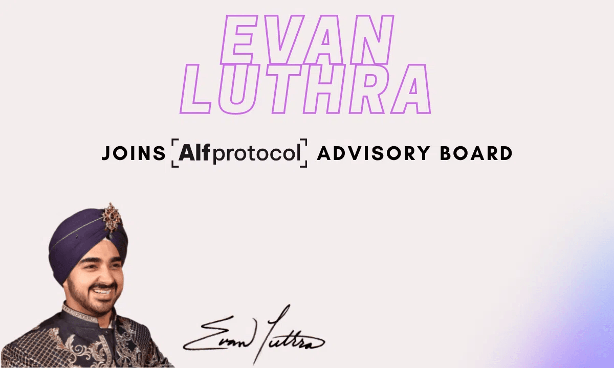El multimillonario indio Evan Luthra se une al consejo asesor de AlfProtocol