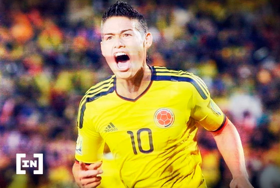 Futbolista colombiano James Rodríguez se alía con empresa de inversiones cripto