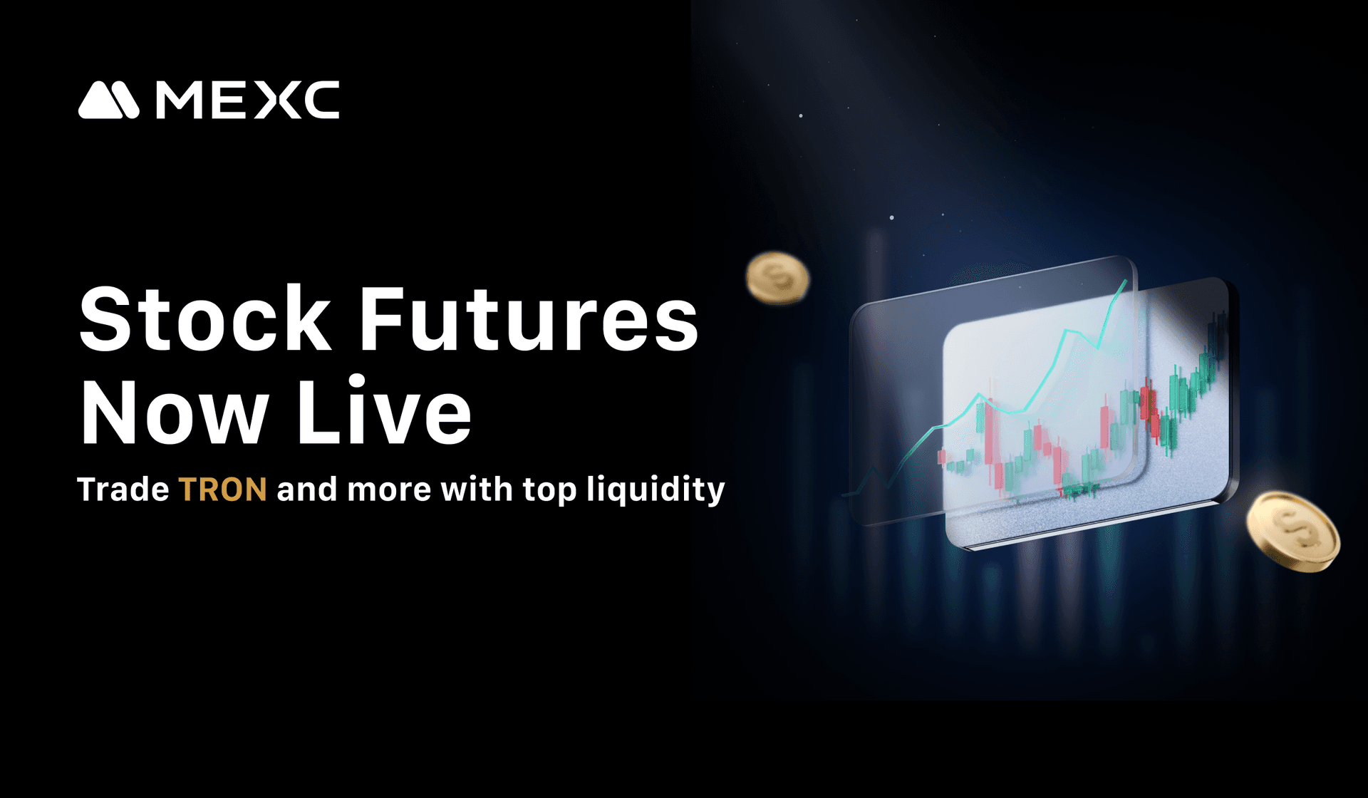 MEXC amplía su selección de Futuros de Acciones con TRON, BITF, ICG y más