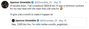 Spencer Dinwiddie creates a Bitcoin campaign for his future in the NBA 