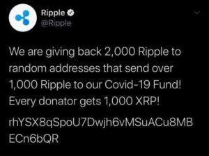 CryptoForHealth hack Twitter Ripple