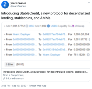 Yearn Finance DeFi