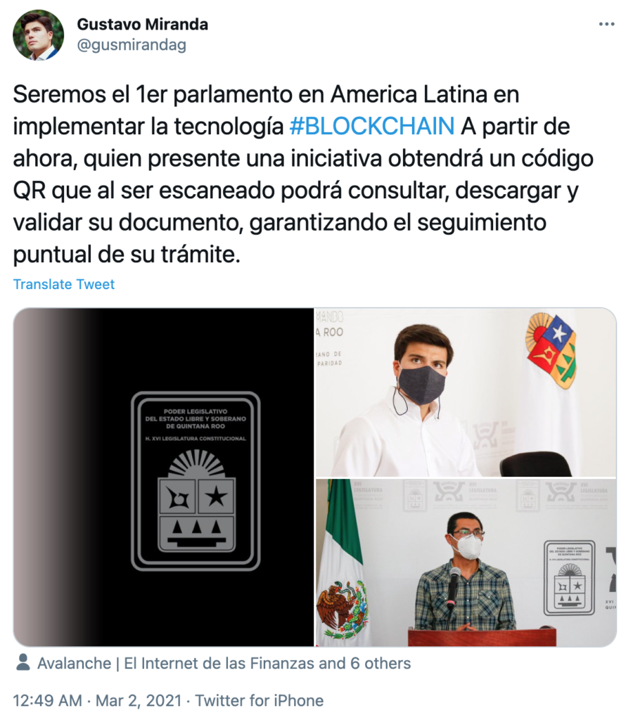 Mexico blockchain avalanch