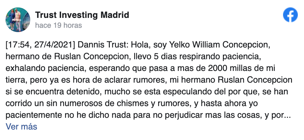 Trust Investing arresto