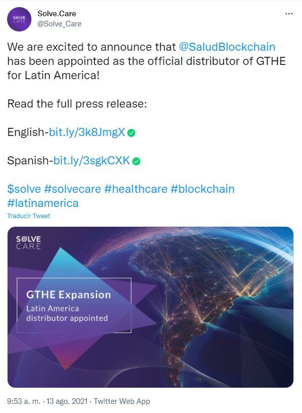 solve care expande solucion medica blockchain gthe a latinoamerica grafika numer 1