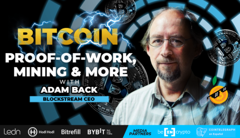 Pionero de la criptografía Adam Back participará en Hablemos de Bitcoin