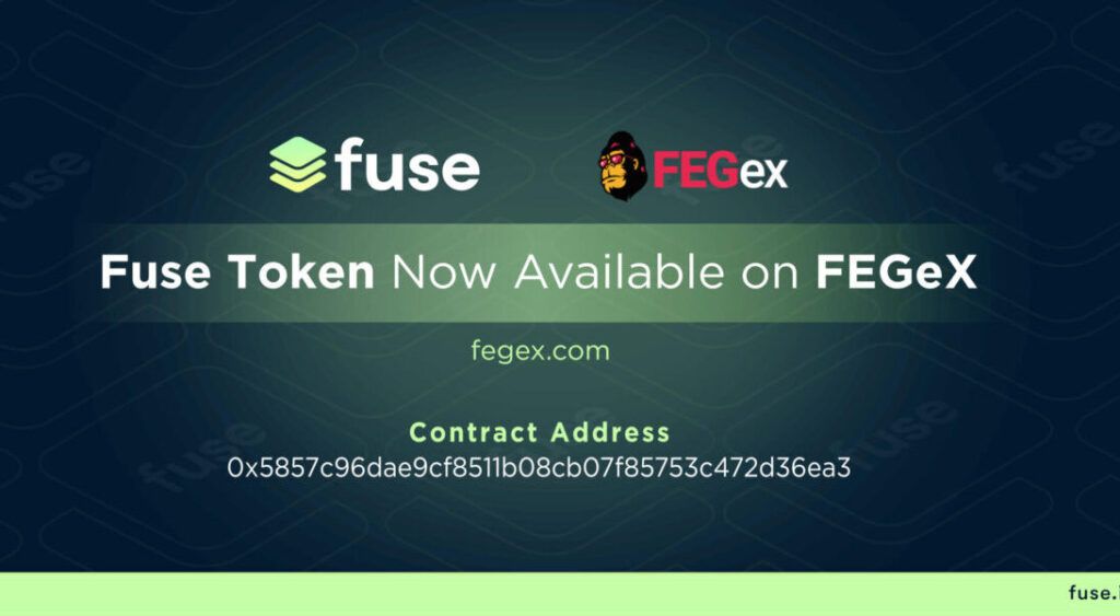 Fuse Network anuncia la lista de su token nativo en FEGex
