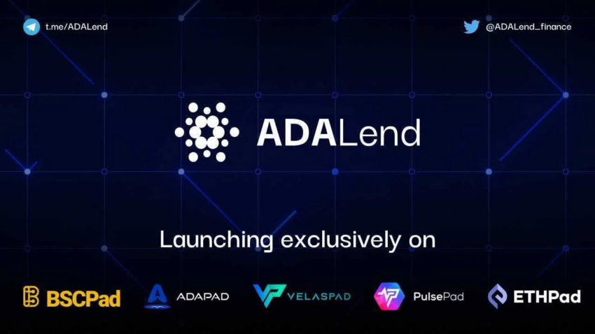 ADALend listado en los launchpads ADAPad, BSCPad, ETHPad, VelasPad y PulsePad