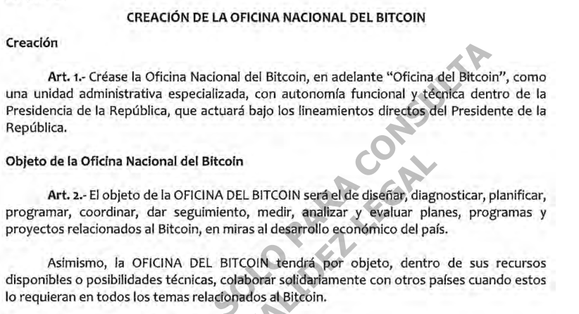 Oficina Bitcoin El Salvador