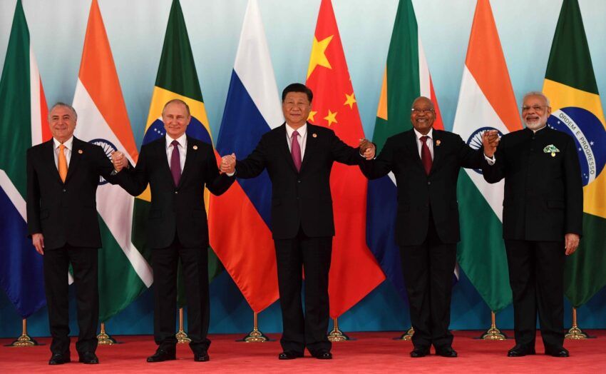 BRICS: Brasil, Rusia, India, China y Sudáfrica sumen el 40% del crecimiento mundial hasta 2028. 