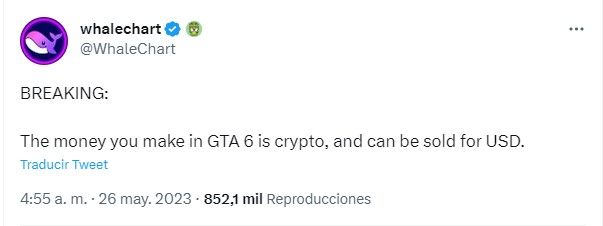 tuit whalechart grand theft auto gta 6 criptomonedas