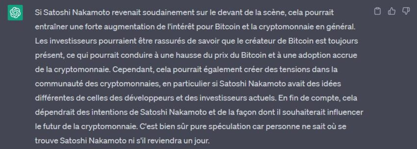ChatGPT Satoshi Bitcoin