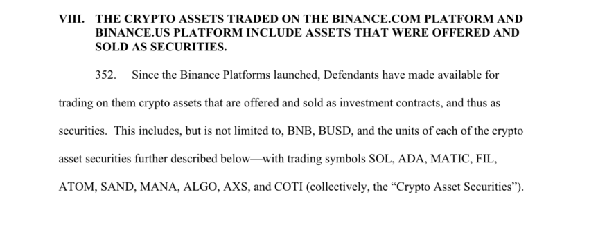 La SEC incluyó a los tokens más relevantes del mercado de las criptomonedas.