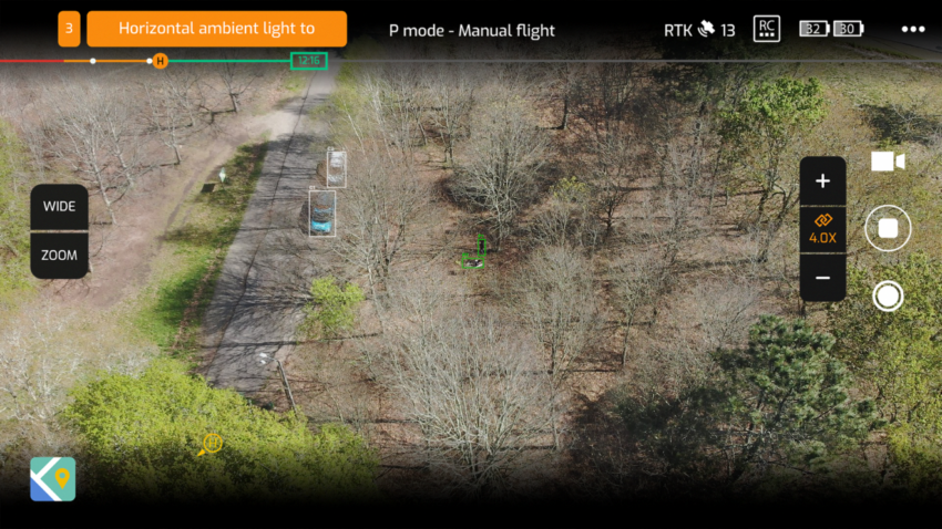 Ejemplo de procesamiento de imágenes mediante un dron. 