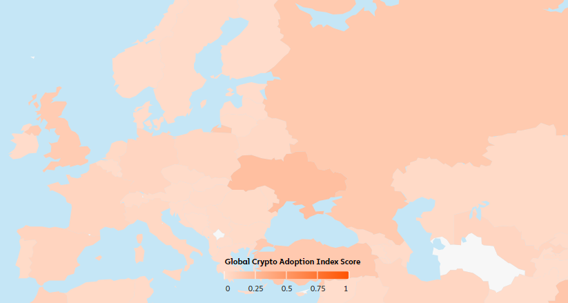 Adopción de criptomonedas en Europa