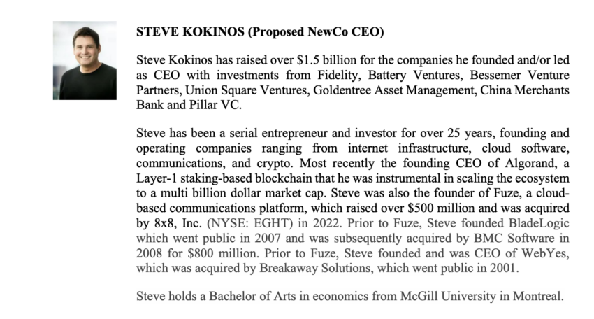 Los antecedentes de Steve Kokinos.
