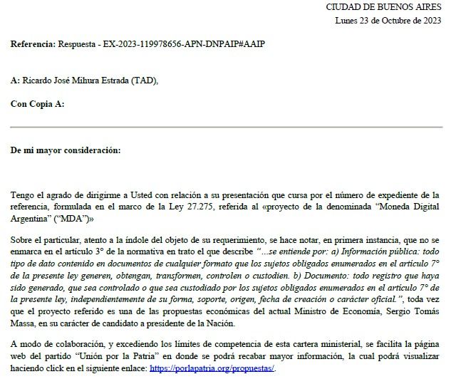 El documento que pone a prueba la Moneda Digital Argentina (MDA), la CBDC local. 