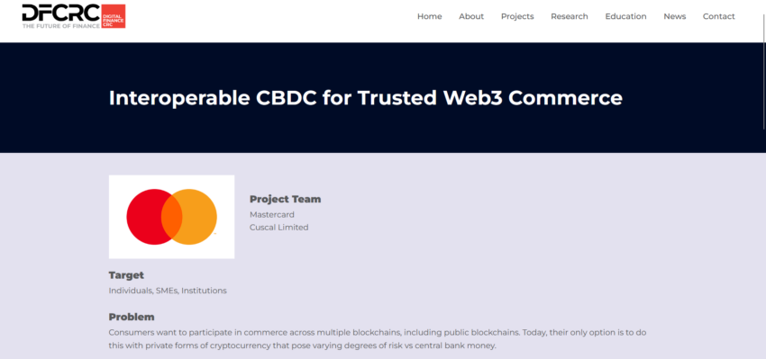 Plataforma de interoperabilidad entre las CBDC y la Web3 de Mastercard. 