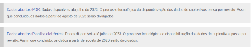 Hasta julio se revelaron los datos sobre criptomonedas y contribuyentes en Brasil. 